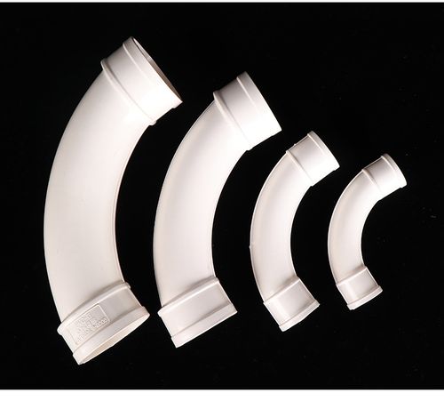 申亚pvc电工月牙弯阻燃月亮弯红白蓝大弧弯线管弯头机制pvc月牙弯