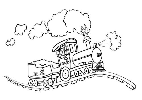 坐上火车去秋游交通工具简笔画 秋天简笔画