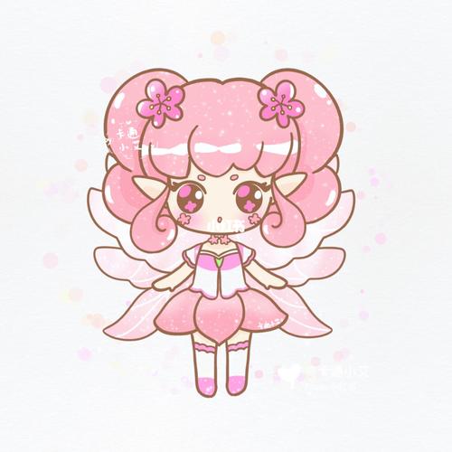 小花仙精灵王 红雨 简笔画q版线稿分解图_线稿_简笔画