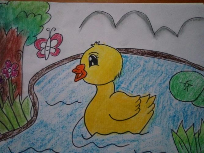 肥城市高级技工学校16高职幼师三班李孟子简笔画