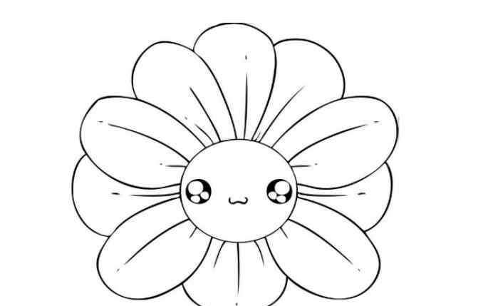 各种花的简单画法超萌可爱的花儿简单花朵简笔画图片欣赏