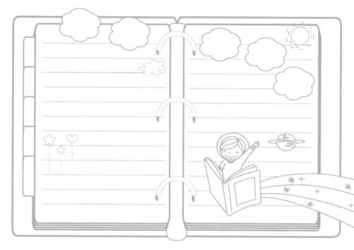 读书分享小报阅读手抄报(附线稿)模板下载