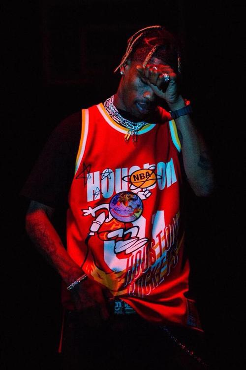 travisscottmitchell男女夏季运动嘻哈ins网红红潮背心