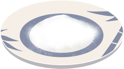 冬至春节卡通插画节日彩色国潮腊八碗白砂糖