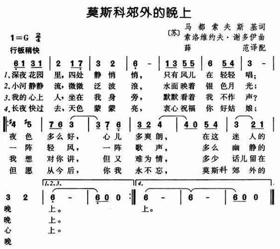 莫斯科郊外的晚上