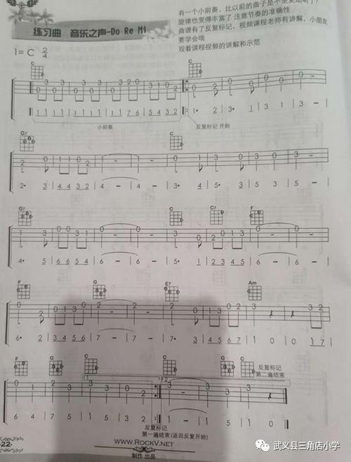 三角店小学美艺微课堂 尤克里里第五课 《指弹你熟悉的儿歌》