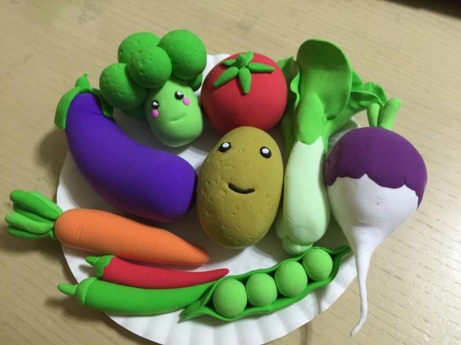 超轻粘土蔬菜美食图片