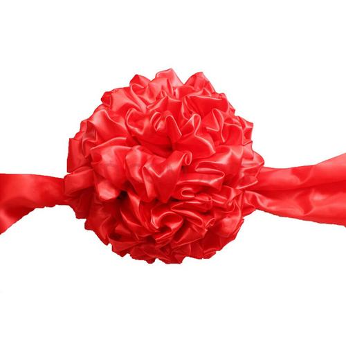 交车大红花球汽车新车表彰绸布结婚绣球开业庆典剪彩花球 剪彩专用