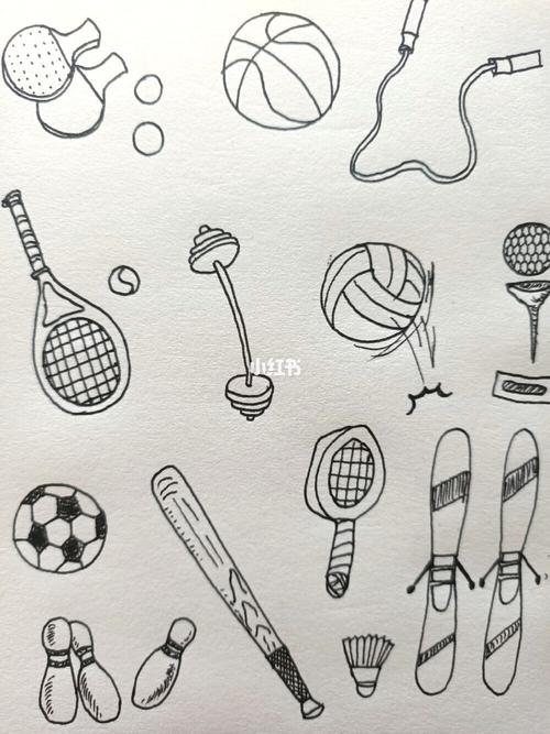 手账素材93|体育篇71_手账_简笔画_运动_画个简笔
