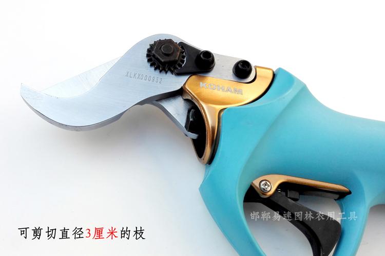 新品嘉航kh-08电动修枝剪充电式果树园林园艺剪刀高枝