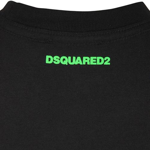 dsquared2 kids/dsquared2 kids 19年春夏 圆领 男童 logo 短袖 黑色