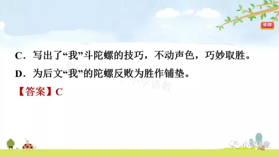 部编版四年级上册第20课《陀螺》图文讲解