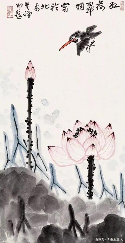 气派的大写意——李苦禅水墨花鸟国画作品欣赏(图)