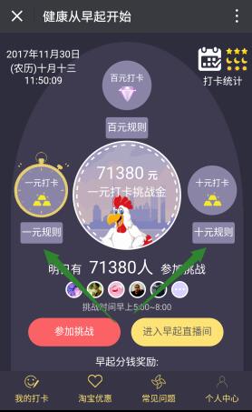 早起打卡:每天打卡瓜分微信红包,最高补贴10000元