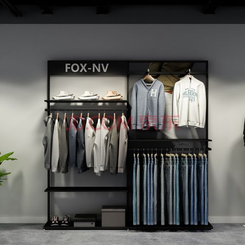 首羽 服装店展示架男装休闲商务挂衣架陈列架简约店铺