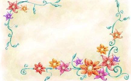 关于英语花边手抄报图案-唯美浪漫