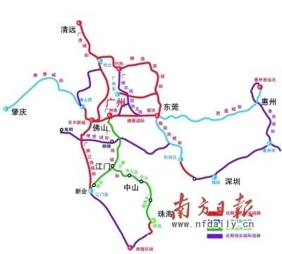 "十二五"末珠三角9市通城轨 通车里程达386公里(组图)