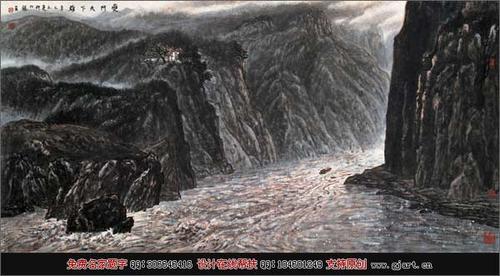 中国著名水墨山水画