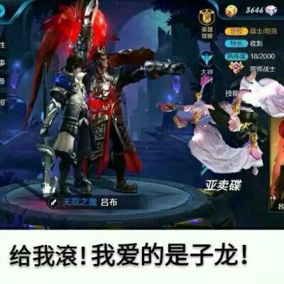 王者荣耀 赵云 吕布 貂蝉