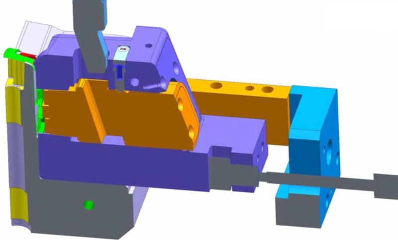 滑块带滑块模具丨滑块斜顶模具丨冰箱抽屉丨自动翻盖结构
