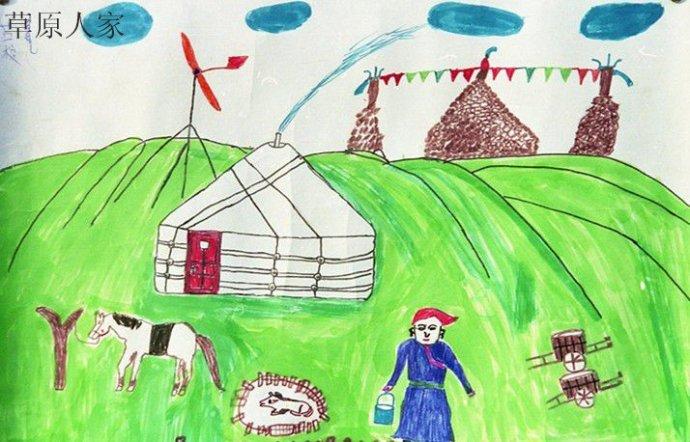 故乡小学"学生美术"展观感