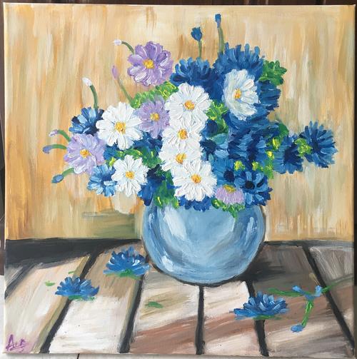 油画花瓶|纯艺术|油画|angela静 - 原创作品 - 站酷