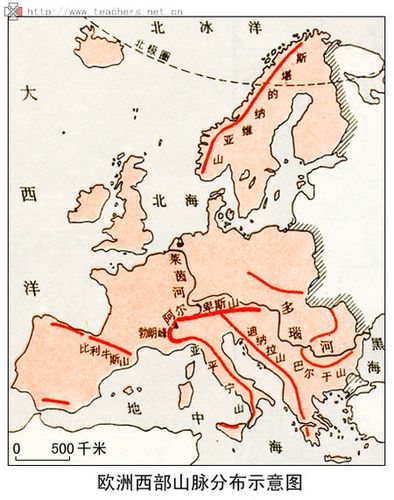 欧洲西部山脉分布在哪?