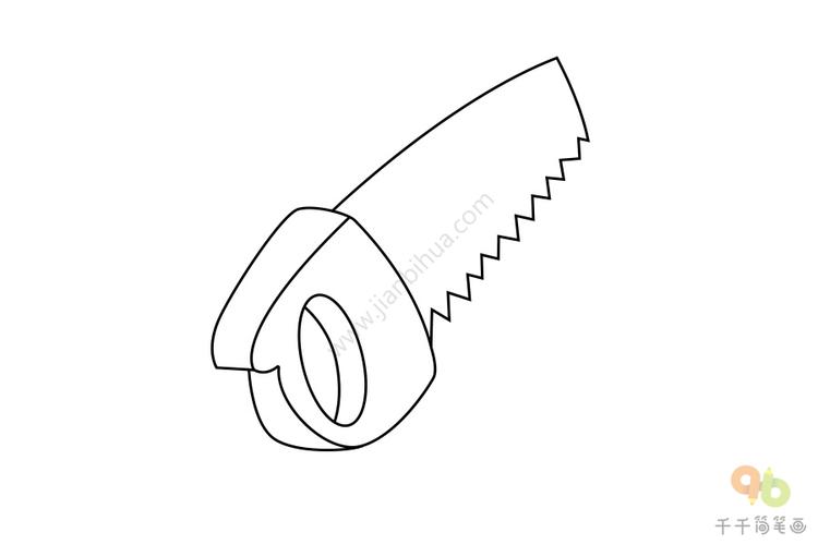 锯子简笔画怎么画生活用品简笔画