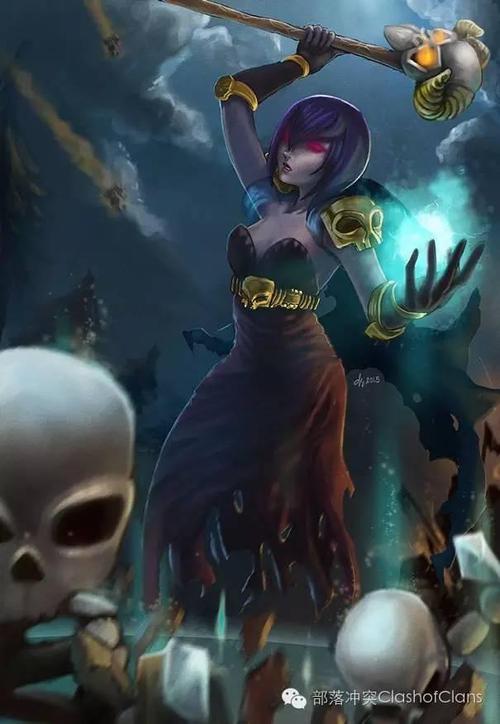 精美图集部落冲突皇室战争女巫满满的福利