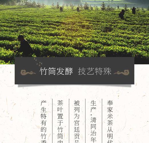 奉家米茶 渠江薄片竹韵筒装250g_薄片_黑茶_茶叶茶具_好多巴多(96459.