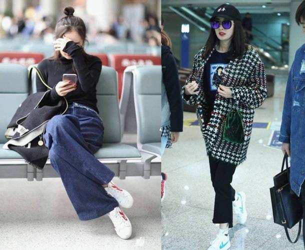 杨幂把回力带火了,一身黑白穿搭好时髦,69元回力鞋穿
