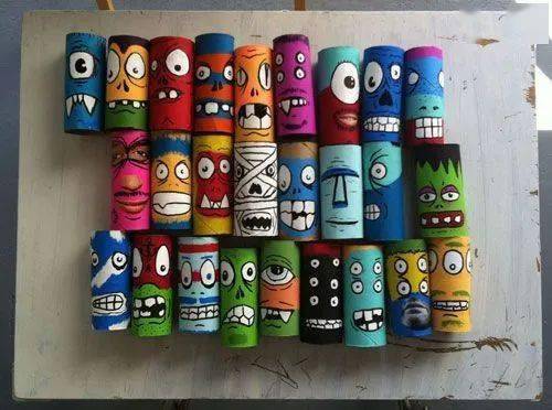 废旧卷纸筒不要扔,剪几个来改造,越用越上瘾!_手工