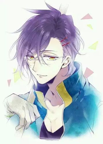 记住我要紫发动漫帅哥,不要看上去像紫色的,要有图哟