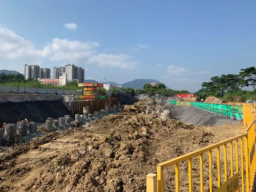 2019年10月23日坪山区新横坪公路坪山段市政化改造工程-坪山大道南段