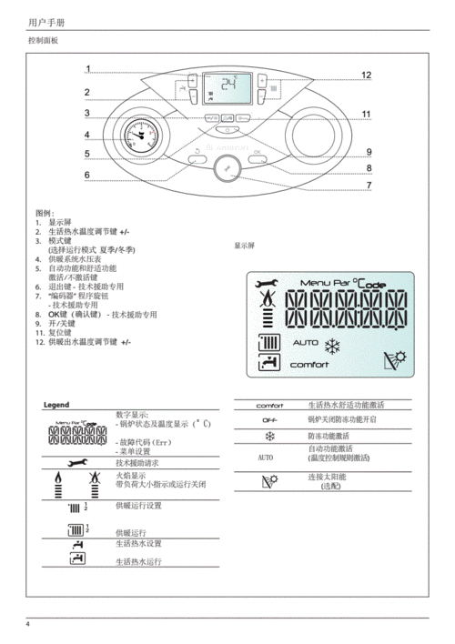 ariston阿里斯顿燃气采暖炉clas evo使用说明书.pdf 16页