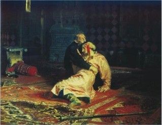 伊利亚·列宾的名画《1581年11月16日恐怖的伊凡和他的儿子》