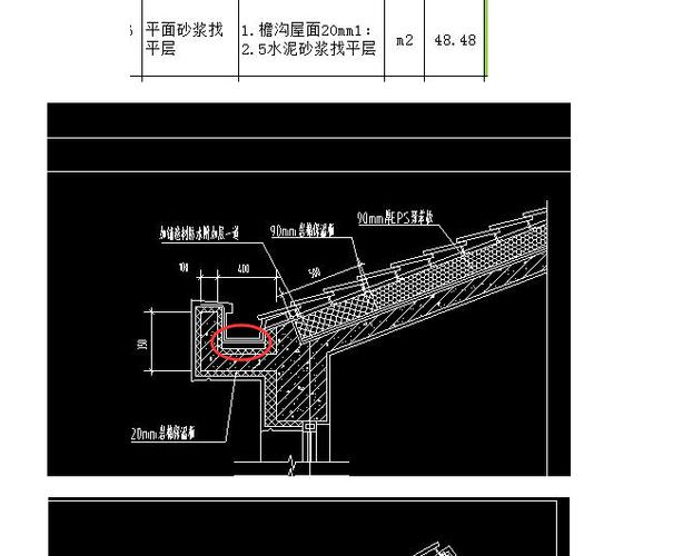 从名称的描述上看是檐口的底部找平.