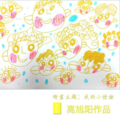 5-6岁儿童画【我的小情绪】,提笔能画!