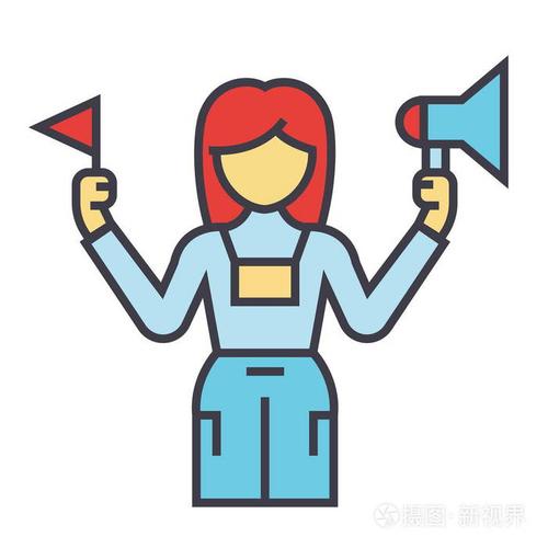 导游, 旅游信息, 度假代理概念.线矢量图标.可编辑的中风.