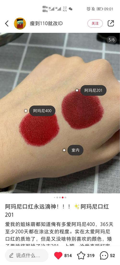 阿玛尼口红400还是201啊呜呜 400玫调正红 201紫棕高级丝绒色