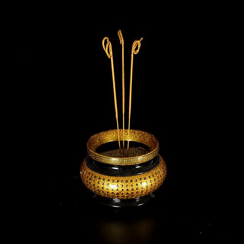 聚缘金佛点头香香灰会打卷财香卷钱香金色竹签香礼佛香供香