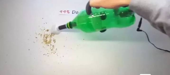 雪碧瓶子做的吸尘器,这工具太好用,你会吗?