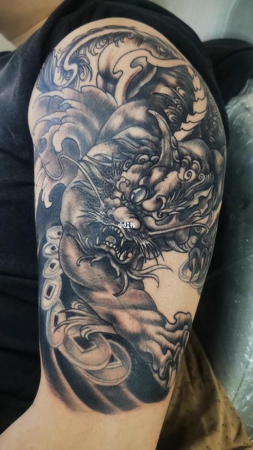 貔貅老旧纹身修改修复_纹身_貔貅_刺青_我的纹身分享