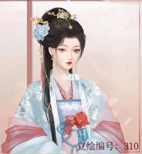 深宫曲绝美立绘(十四)_蓝色系_易次元深宫曲_游戏