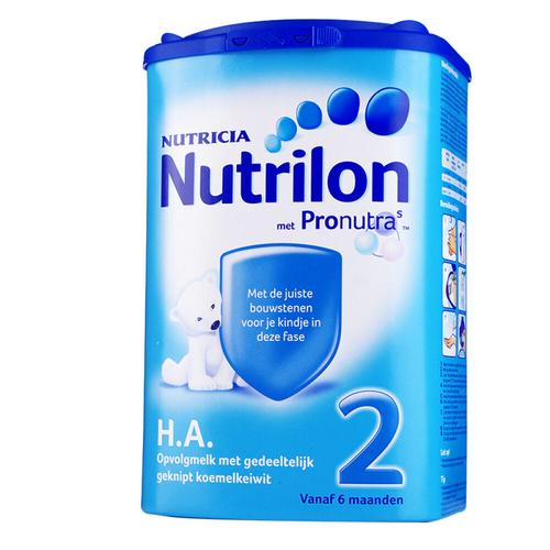 荷兰牛栏nutrilon特殊配方奶粉轻度水解配方ha2段612个750g