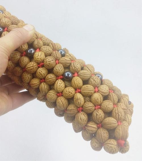 山核桃颈椎保健透气矫正牵引颈椎纯手工编织灵磁球山桃核枕头包邮_7折