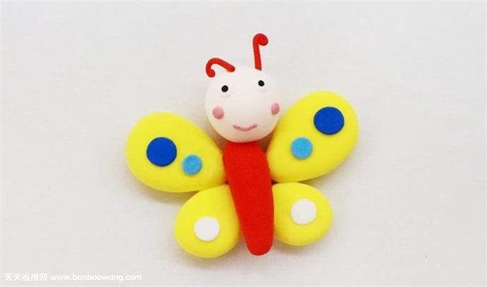 超轻粘土蝴蝶制作方法