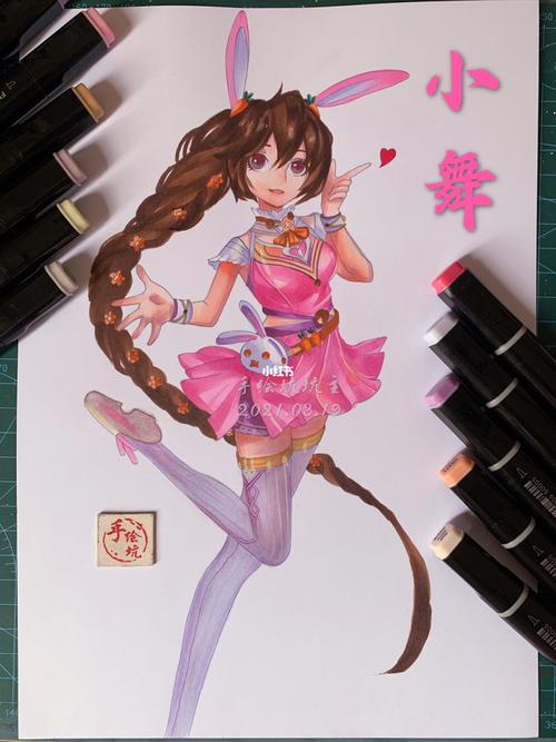 【马克笔手绘】斗罗大陆小舞_马克笔_手绘_斗罗大陆_小舞_绘画_马克笔