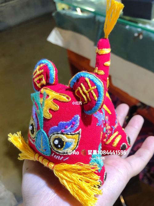 客订 手工刺绣布老虎_手工制作_刺绣_diy_diy手工刺绣