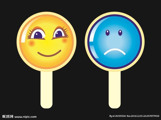 笑脸哭脸举牌图片